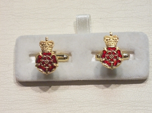 Queens Lancashire Regiment new design cufflinks - Click Image to Close